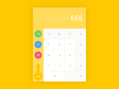 Calculator calculator colorful ui ux