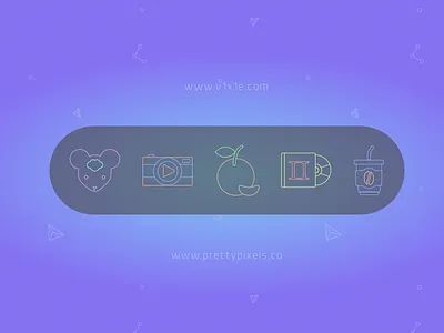 icons 3 gradient icons space