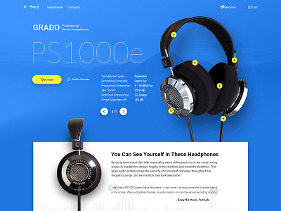 003 Heaphones dailyui landing landing page
