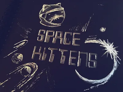 Tipp-Ex Spage Age Sketch age astronaut black helmet sketch spage tipp ex typography white