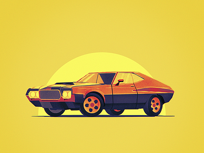 Gran Torino design ford gran torino illustration muscle muscle car