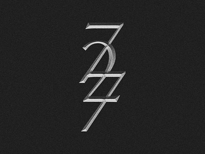 727 bevel logo monogram numbers