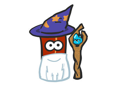 Wizard Bacon emoji mister bacon stickers wizard