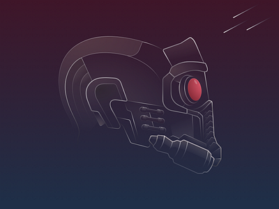 Star-Lord's Mask design gaurdians of the galaxy illustration marvel sketch star lord super hero
