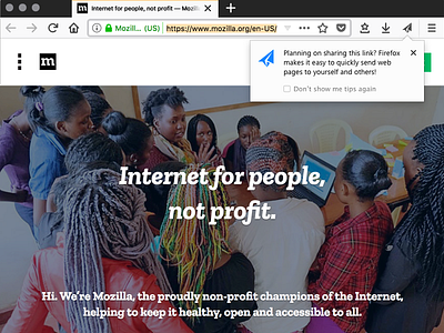 Promoting Firefox share panel on link copy browser copy doorhanger firefox highlight mozilla panel paste promotion ui url ux