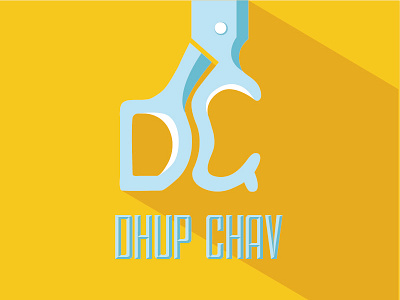 Dhup Chav - Logo for local barbers in Mumbai barbers branding