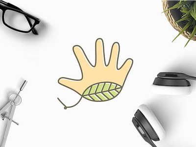 Hand Leaf buy hand handmade leaf logo made manufacture manufactured natural organic sell