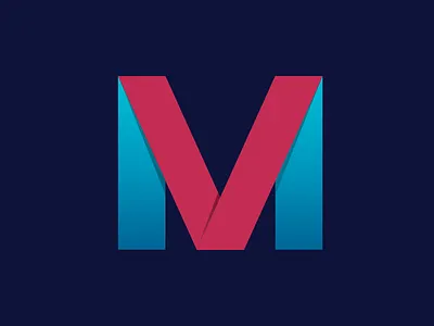 M Logo dark colors letter logo logo logo m simple logo