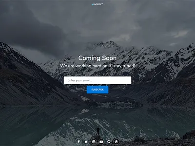 Coming Soon coming soon freebie landing template
