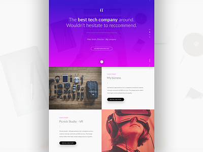 Daily ui no.26 daily ui homepage interface design landing page tech ui ui designer user interface ux vr web web design