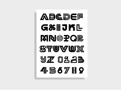 A-Z 0-9 Lettermarks alphabet bold graphic design lettering lettermarks logo marks logos modernism numbers typeface