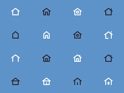 HOME Icons for user interfaces - 01 app detail home house icon illustration interface ios linear ui