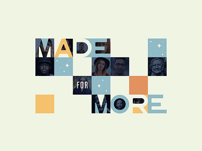 Made for More branding church sermon square title