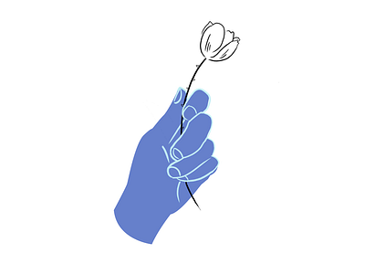 Handy Flower illustration photoshop