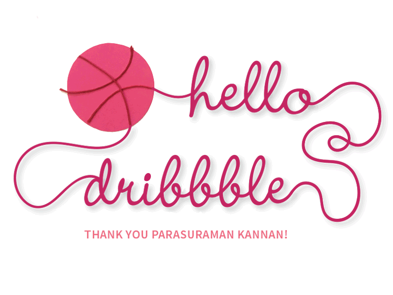 First Shot! animation debut first shot gif hello invitation photoshop thank you