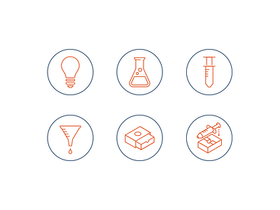 Fulfillment Process Icon Set brand dental fulfillment icon iconography line icons set