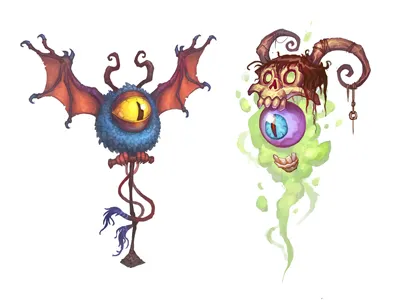 wards cartoon character characterconcept dota2 fantasy gameart gamedev leagueoflegends lol props skull ward