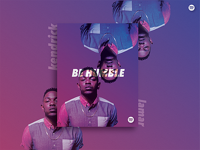 HUMBLE. be humble gradient hip hop illustrator kdot kendrick music photoshop rap spotify