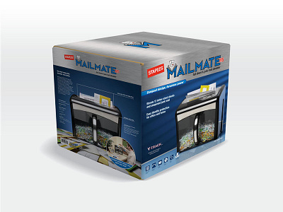 Staples MailMate Shredder design logo package design branding packaging tbt