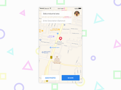 Map Design map show case ui ux