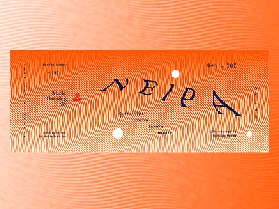 N . E . I . P . A beer craft beer dot fluo haze hops ipa juice label orange summer wave
