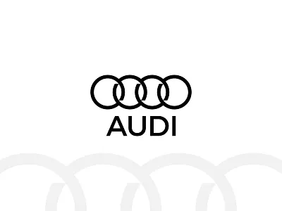 Audi Rebrand brand branding flat icon identity logo logo design logotype symbol type typography vector