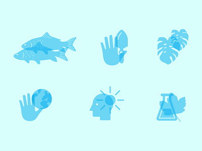 Conservation Icons conservation graphic design icon design icons illustration nature