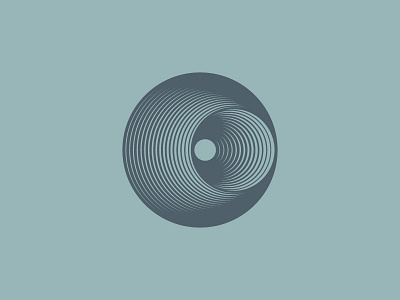 Core 3d art circles clothing design geometric illusion logo optical print symbol