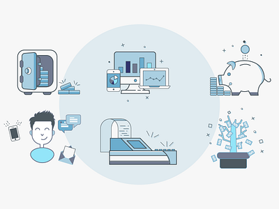 Finance Icons business finance flat icons money stock market stocks