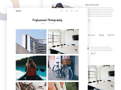 Photography minimalist photo photography portfolio ui ui minimalist work