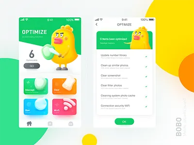 BOBO illustration ui ux