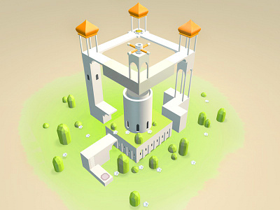 My Favorite Game----Monument( Imitation) 3d c4d