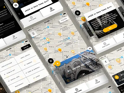 Audio Tour App UI app ui