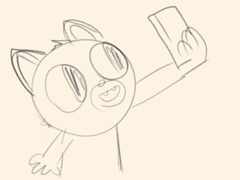 Selfie Cat animation animation experiment cartoon cat gif selfie