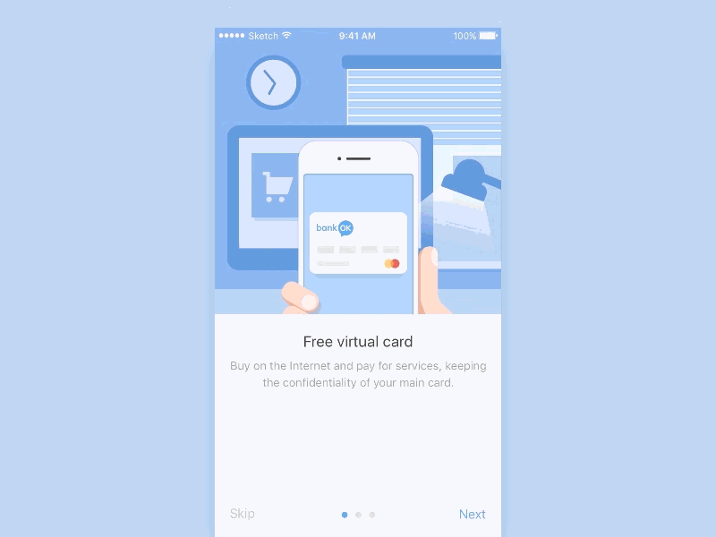 Onboarding Animations animation finance flat illustration ios onboarding principle