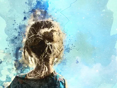 Seeing Stars digital art illustration ink pen and ink prints stars watercolor