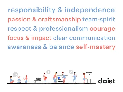 Doist Company Values company values doist hiring illustration remote team todoist twist values