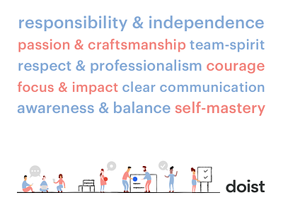 Doist Company Values company values doist hiring illustration remote team todoist twist values