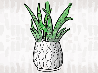 Morning Sketch - Plant plants sketching