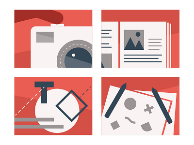 Category illustrations design icons illustration