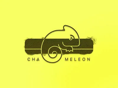 Chameleon camo camping chameleon logo mark nature outdoor
