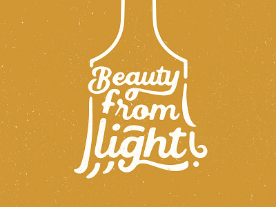 Beauty From Light brand logo mark paintbrush