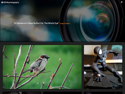 DEVi8.photography css html website