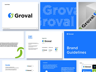 Groval Brand Guidelines, style guide book, branding deck, logo logo