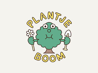 Plantje Boom logo design branding design graphic design illustration logo vector