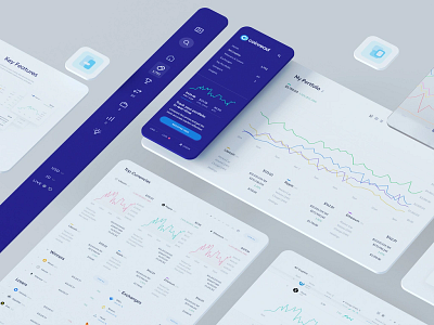 Cryptocurrency Admin Dashboard: Analytics UX logo ui