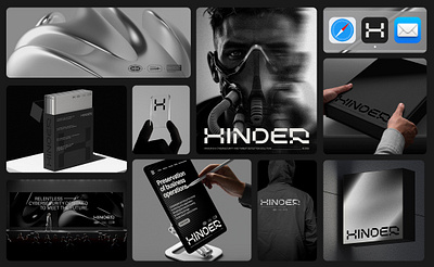 Hinder Visual Identity branding logo tech app