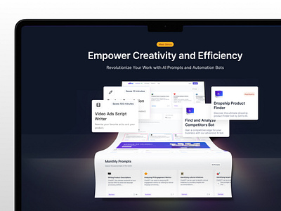 Sintra AI – Boost Creativity with Smart Automation 🤖✨" ai aibots aiux automation dribbble minimaldesign modernui nocode productivity saas sintraai startuptools taskautomation techdesign userexperience ux uxdesign