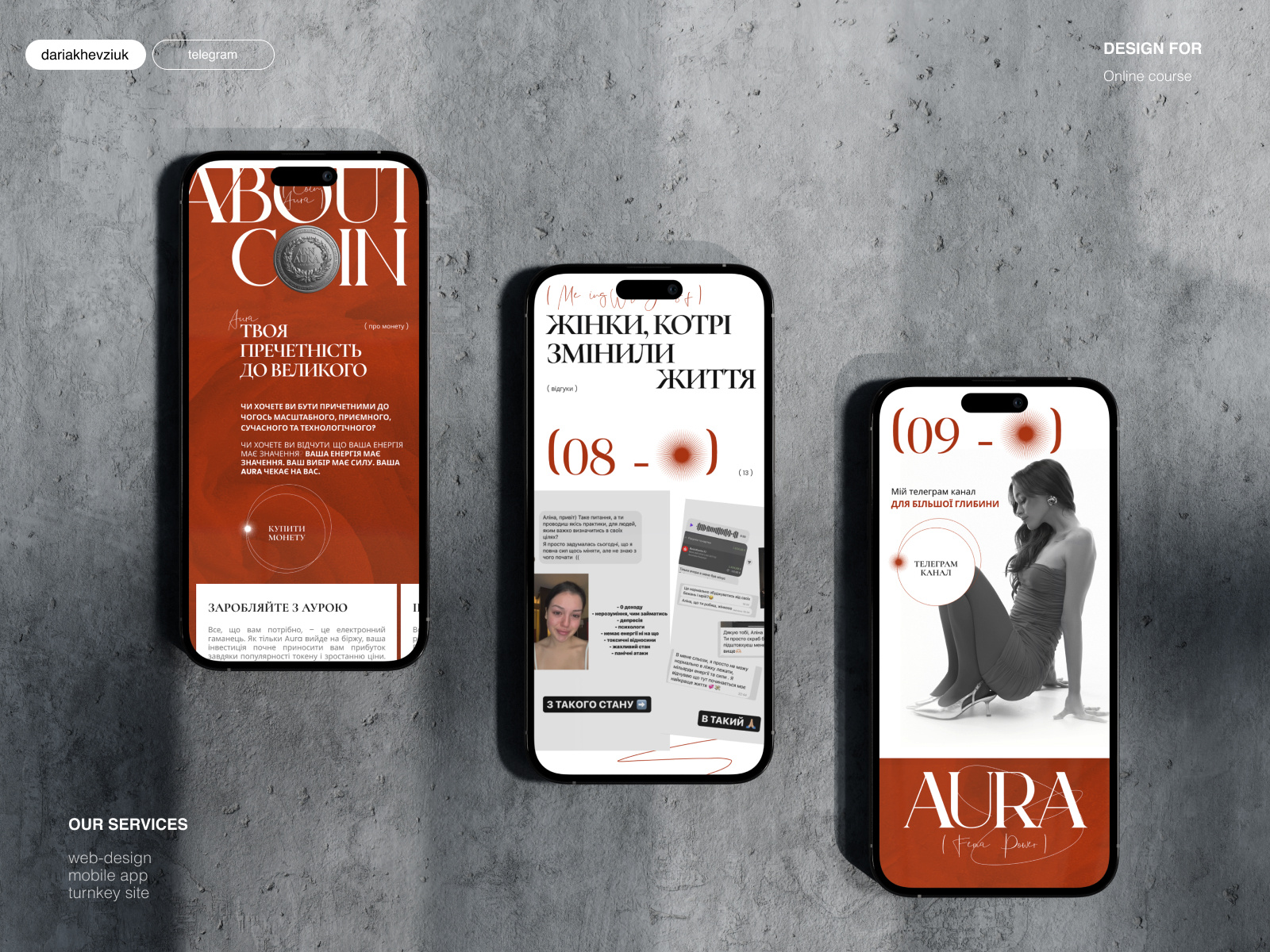 Example of UX/UI Design Landing Page 