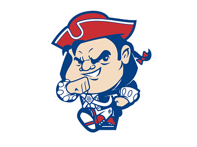 Swagga' Pat cartoon character character design college collegiate comic design football illustration mascot new england patriot